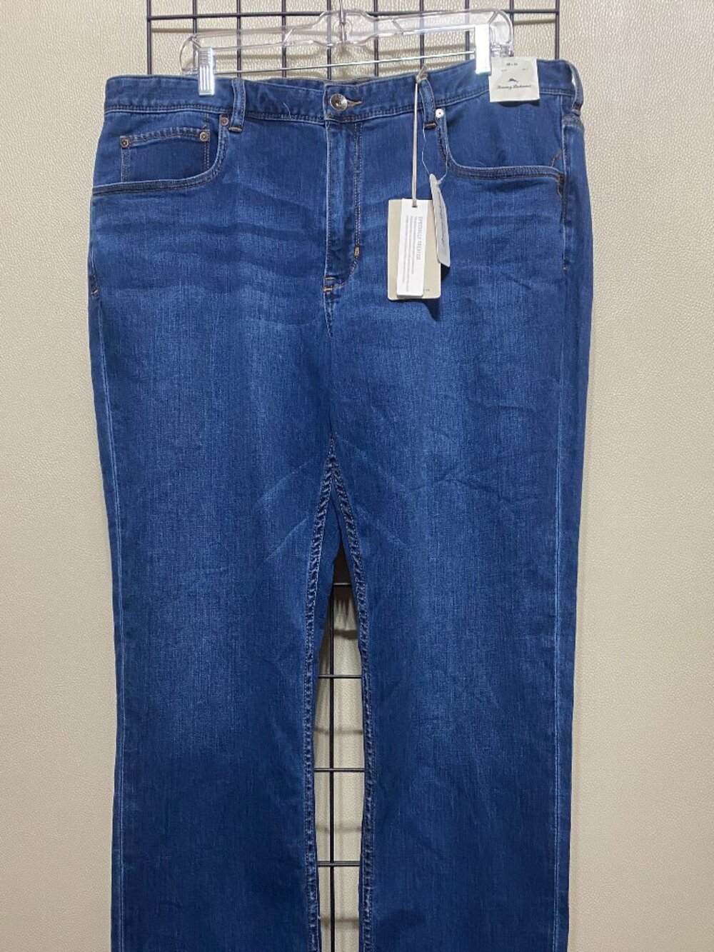 Mens Tommy Bahama Boracay Jeans 40x34 Medium Wash Blue Straight Denim Stretch